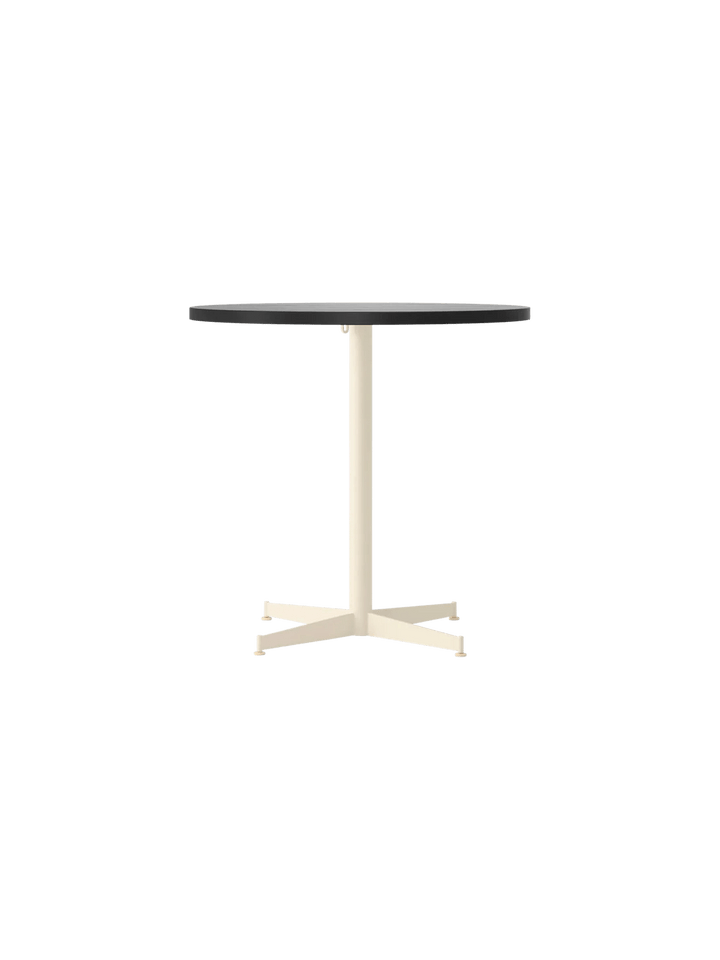 Nook Dining Table - Audo Copenhagen Tables + Desks - Ø32 in - Ivory - Black Oak - HORNE