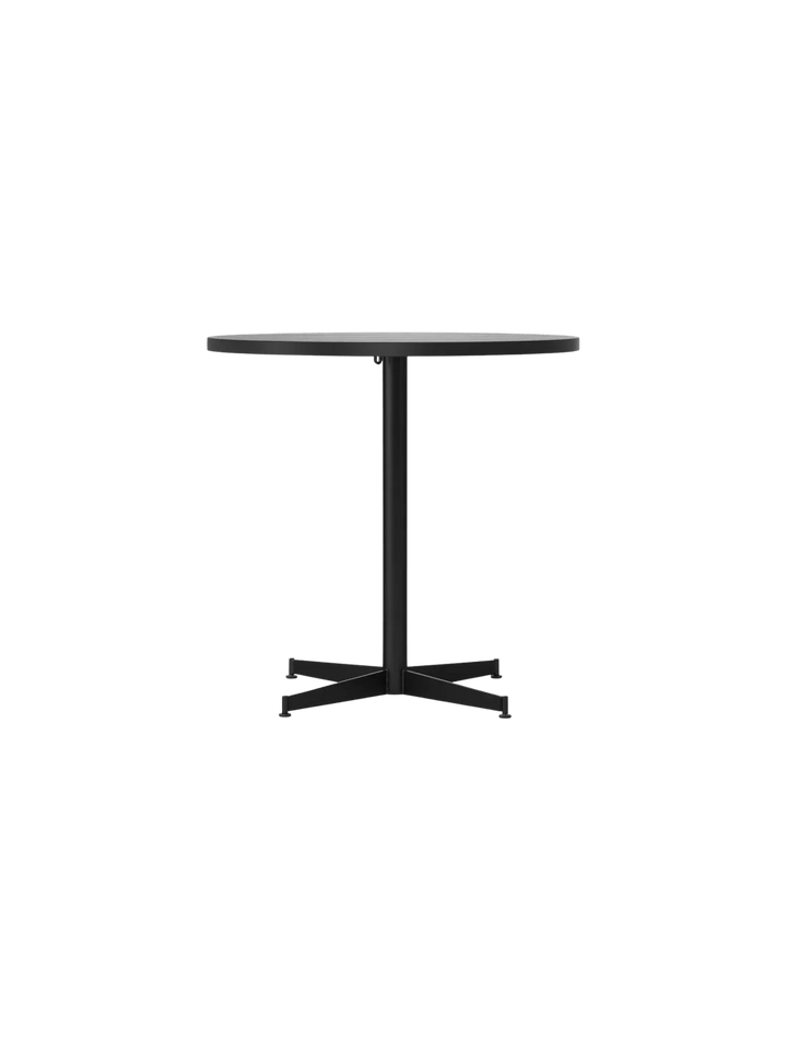 Nook Dining Table - Audo Copenhagen Tables + Desks - Ø32 in - Black - Black Oak - HORNE