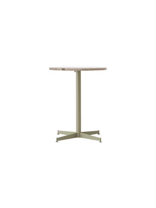 Nook Dining Table - Audo Copenhagen Tables + Desks - Ø24 in - Olive - Kunis Breccia - HORNE