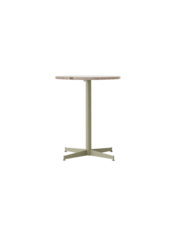 Nook Dining Table - Audo Copenhagen Tables + Desks - Ø24 in - Olive - Kunis Breccia - HORNE