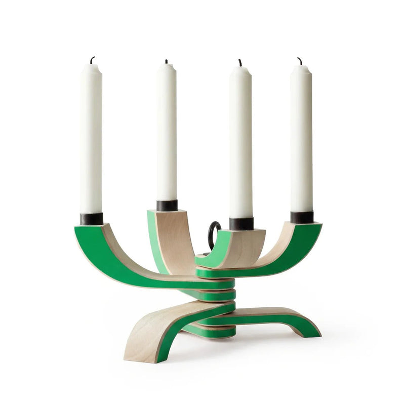 Nordic Light Foldable Candelabra - HORNE - Green - HORNE