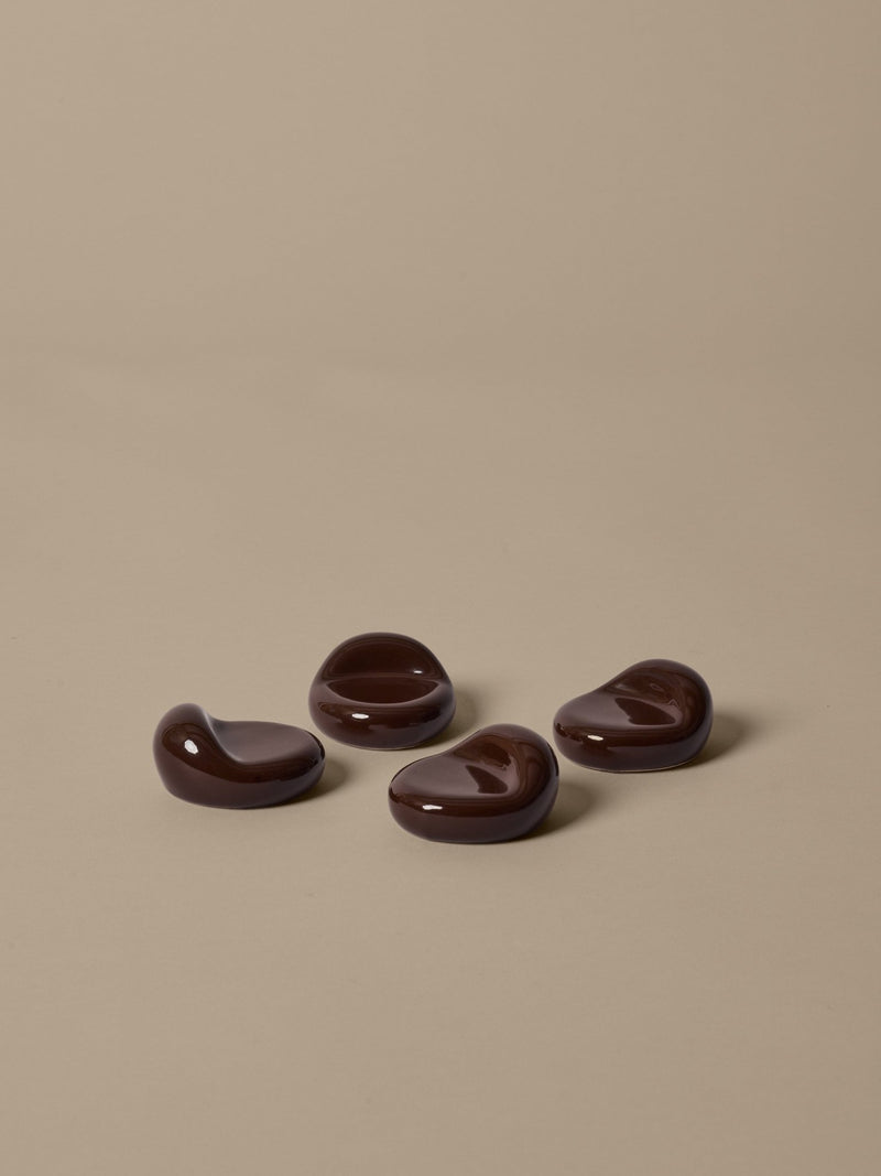 Nube Planter Feet - Set of 4 - Ferm Living Kitchen + Table Linens - Carob Brown - HORNE