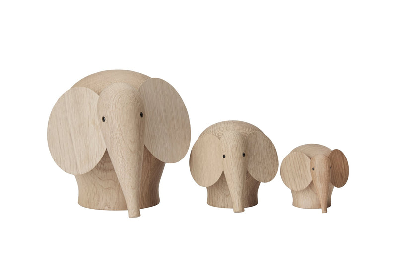 Nunu Elephant - Oak - Woud Art + Objects - Mini - HORNE