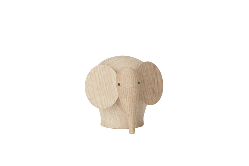 Nunu Elephant - Oak - Woud Art + Objects - Mini - HORNE