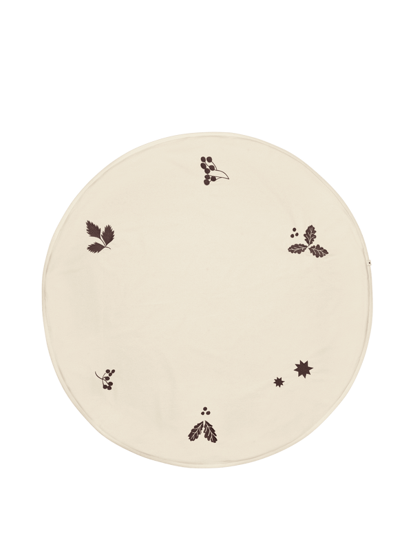 Oak Christmas Tree Blanket - Round - Ferm Living Art + Objects - HORNE
