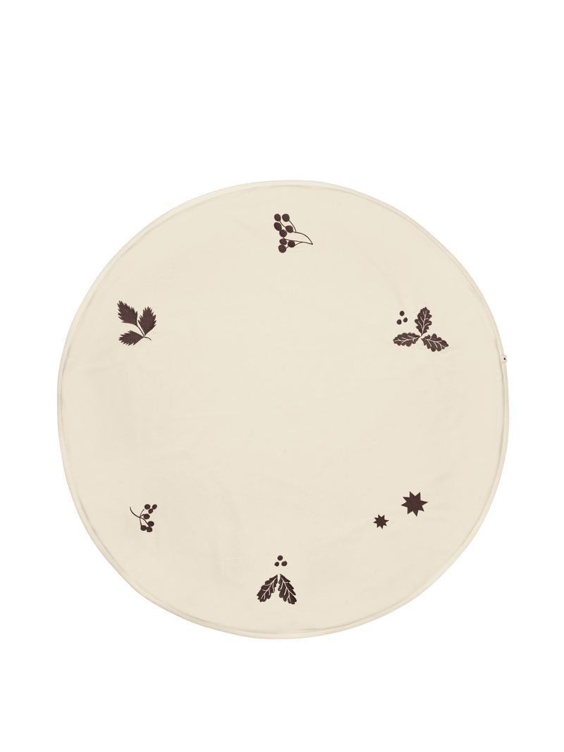Oak Christmas Tree Blanket - Round - Ferm Living Art + Objects - HORNE