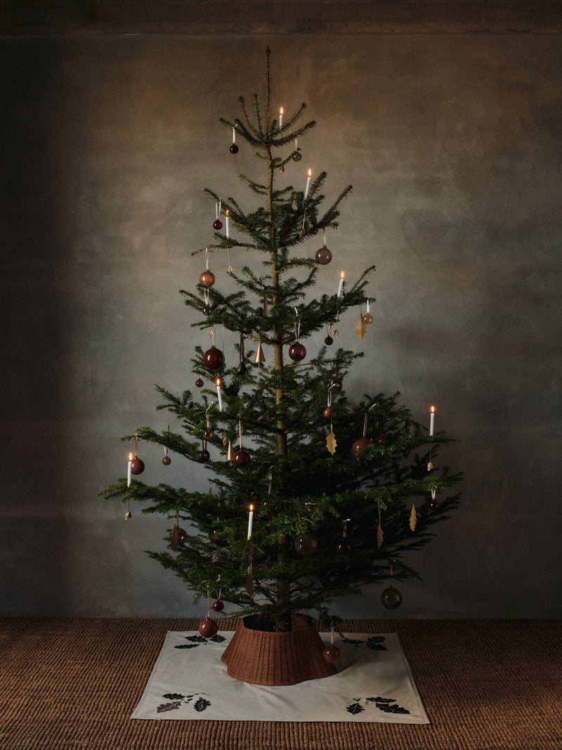 Oak Christmas Tree Blanket - Square - Ferm Living Art + Objects - HORNE