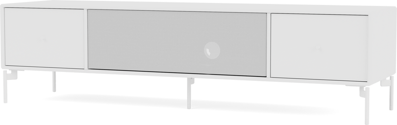 Octave II TV & Sound Bench - With Legs - Montana - Sideboards + Cabinets - Anthracite - Matte Chrome - HORNE