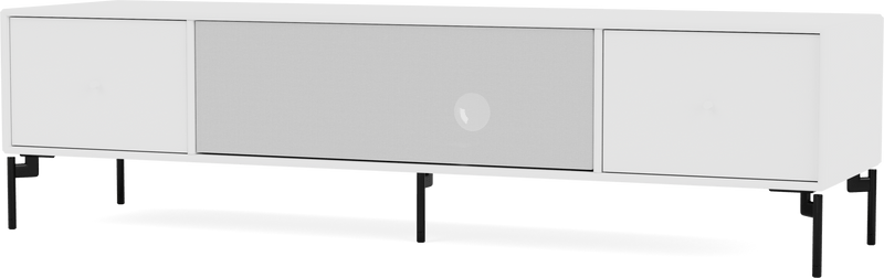 Octave II TV & Sound Bench - With Legs - Montana - Sideboards + Cabinets - Anthracite - Matte Chrome - HORNE