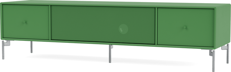 Octave II TV & Sound Bench - With Legs - Montana - Sideboards + Cabinets - Anthracite - Matte Chrome - HORNE