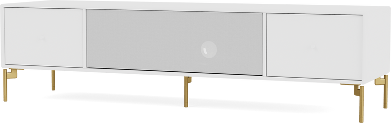 Octave II TV & Sound Bench - With Legs - Montana - Sideboards + Cabinets - Anthracite - Matte Chrome - HORNE