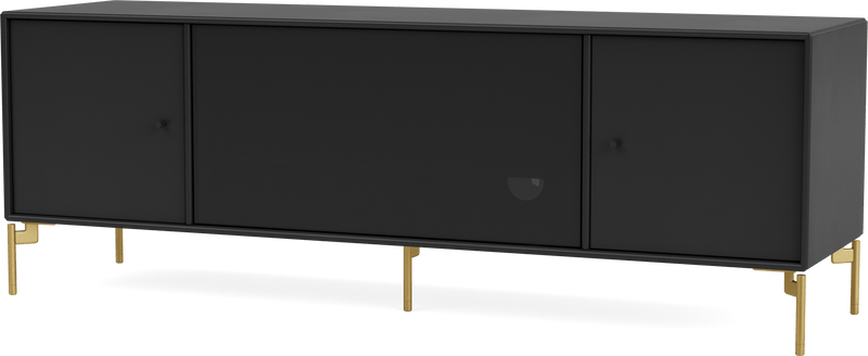 Octave III TV Table - With Legs - Montana - Sideboards + Cabinets - Anthracite - Matte Chrome - HORNE