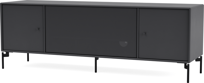 Octave III TV Table - With Legs - Montana - Sideboards + Cabinets - Anthracite - Matte Chrome - HORNE