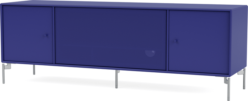 Octave III TV Table - With Legs - Montana - Sideboards + Cabinets - Anthracite - Matte Chrome - HORNE