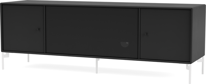 Octave III TV Table - With Legs - Montana - Sideboards + Cabinets - Anthracite - Matte Chrome - HORNE
