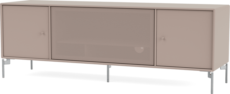 Octave III TV Table - With Legs - Montana - Sideboards + Cabinets - Anthracite - Matte Chrome - HORNE