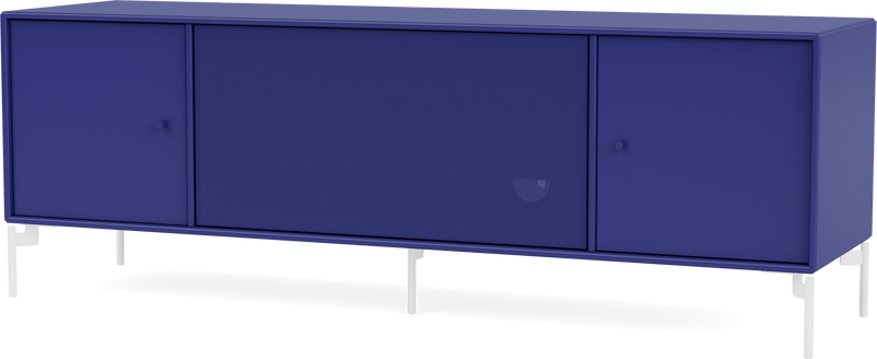 Octave III TV Table - With Legs - Montana - Sideboards + Cabinets - Anthracite - Matte Chrome - HORNE