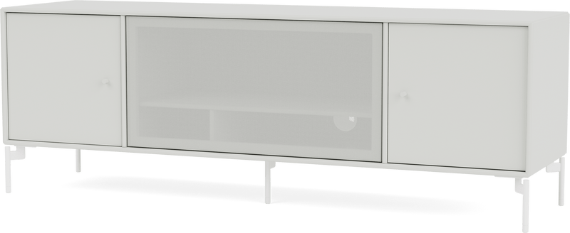 Octave III TV Table - With Legs - Montana - Sideboards + Cabinets - Anthracite - Matte Chrome - HORNE