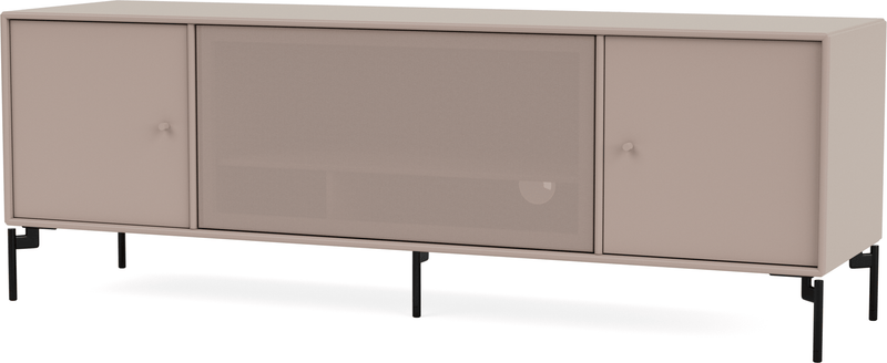 Octave III TV Table - With Legs - Montana - Sideboards + Cabinets - Anthracite - Matte Chrome - HORNE