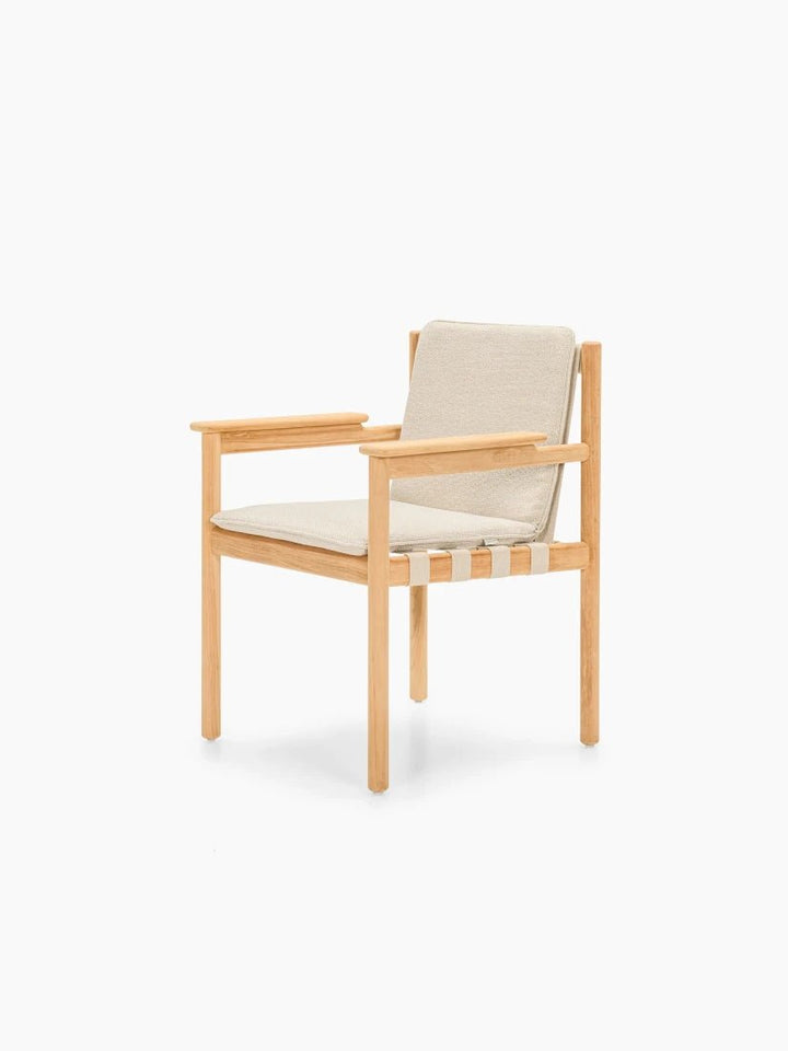 Oda Dining Chair - Vincent Sheppard Chairs - Lime White Boucle - HORNE