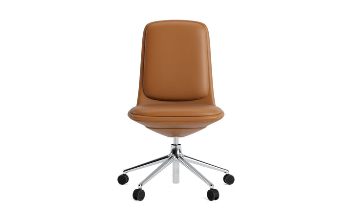 Off Chair Low 5W Gas Lift With Cushion - Normann Copenhagen Swivel Chairs - Off Chair Low 5W Gas Lift Alu With Cushion - Remix 133 - HORNE