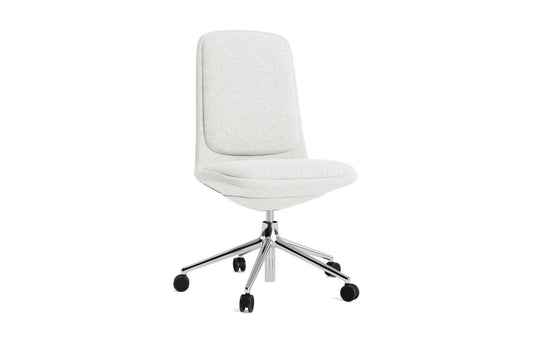 Off Chair Low 5W Gas Lift With Cushion - Normann Copenhagen Swivel Chairs - Off Chair Low 5W Gas Lift Alu With Cushion - Hallingdal 110 - HORNE