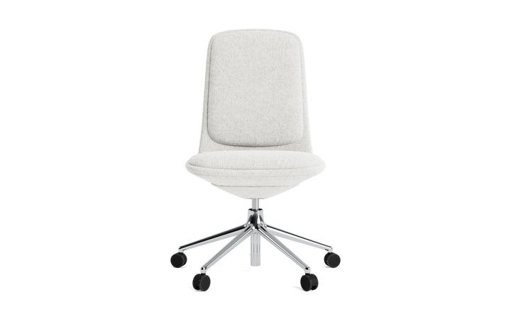 Off Chair Low 5W Gas Lift With Cushion - Normann Copenhagen Swivel Chairs - Off Chair Low 5W Gas Lift Alu With Cushion - Remix 133 - HORNE