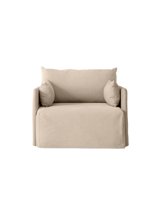 Offset Loose Cover - Audo Copenhagen Sofas - 1 Seater - Logan Sand - HORNE
