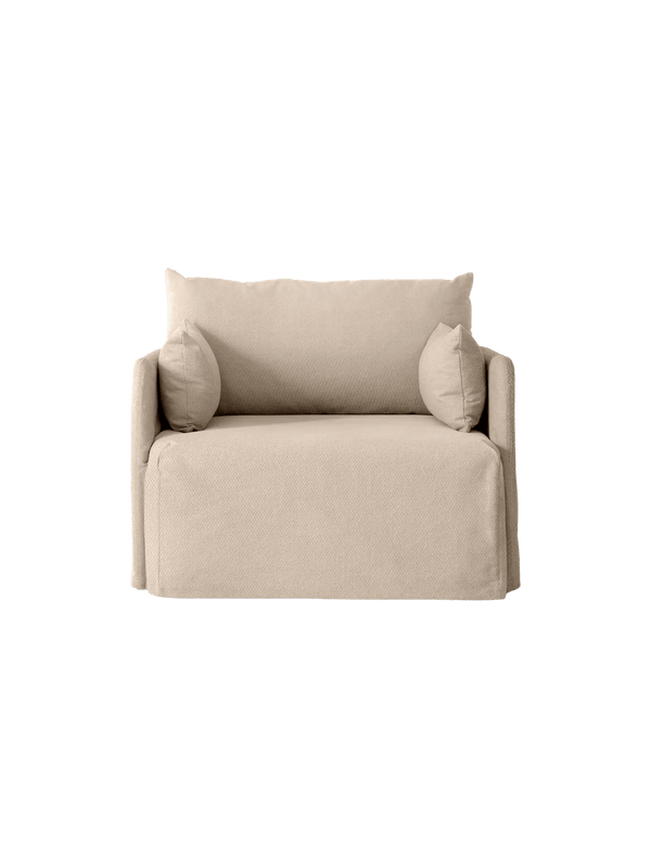 Offset Loose Cover - Audo Copenhagen Sofas - 1 Seater - Logan Sand - HORNE
