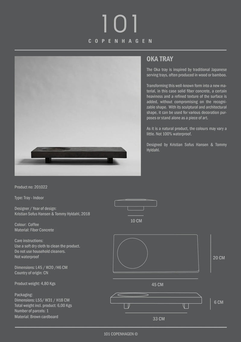 Oka Tray - 101 Copenhagen Storage + Organization - Coffee - HORNE
