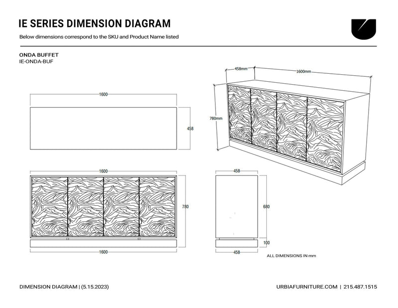Olas Buffet - Coffee Frame - Urbia Dressers - HORNE