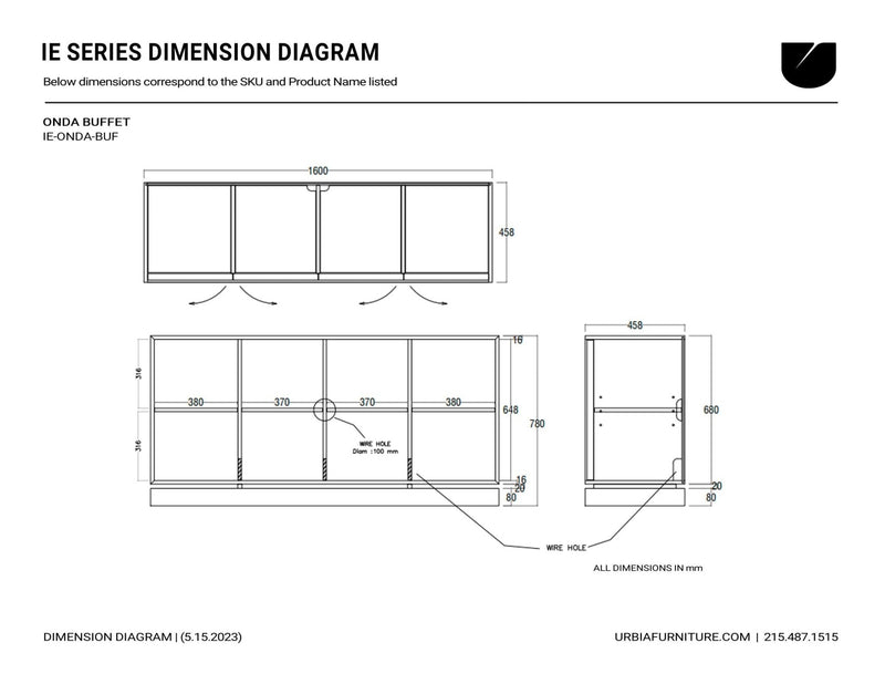 Olas Buffet - Coffee Frame - Urbia Dressers - HORNE
