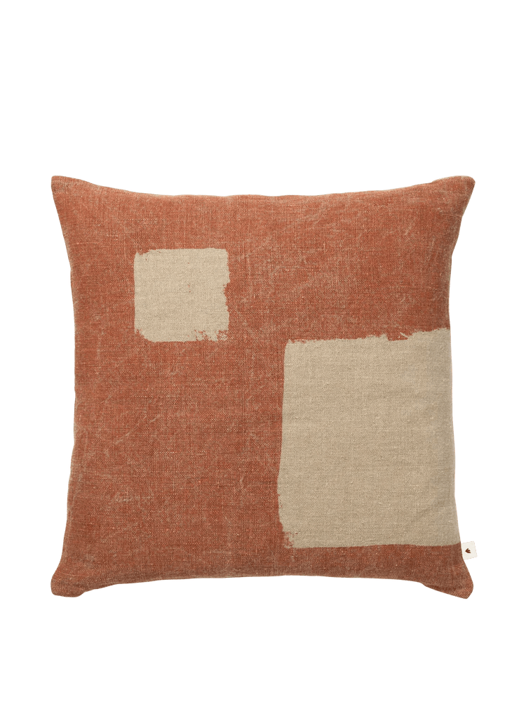 Oleo Cushion - Ferm Living Bedding + Pillows - Natural/Black - HORNE