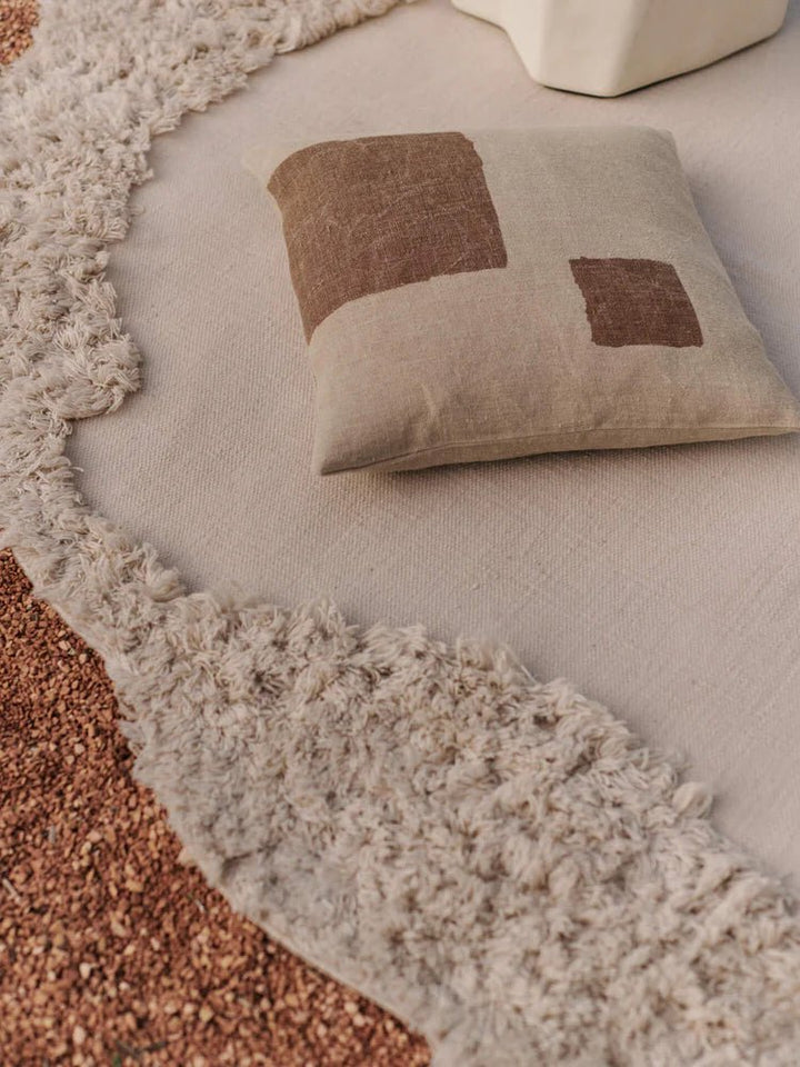 Oleo Cushion - Ferm Living Bedding + Pillows - Terracotta/Natural - HORNE
