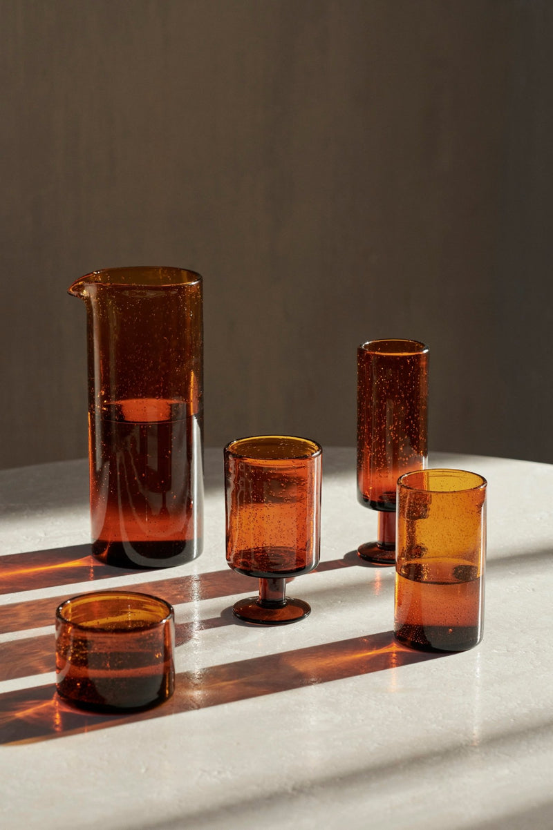 Oli Wine Glass - Ferm Living Glassware - Recycled Clear - HORNE