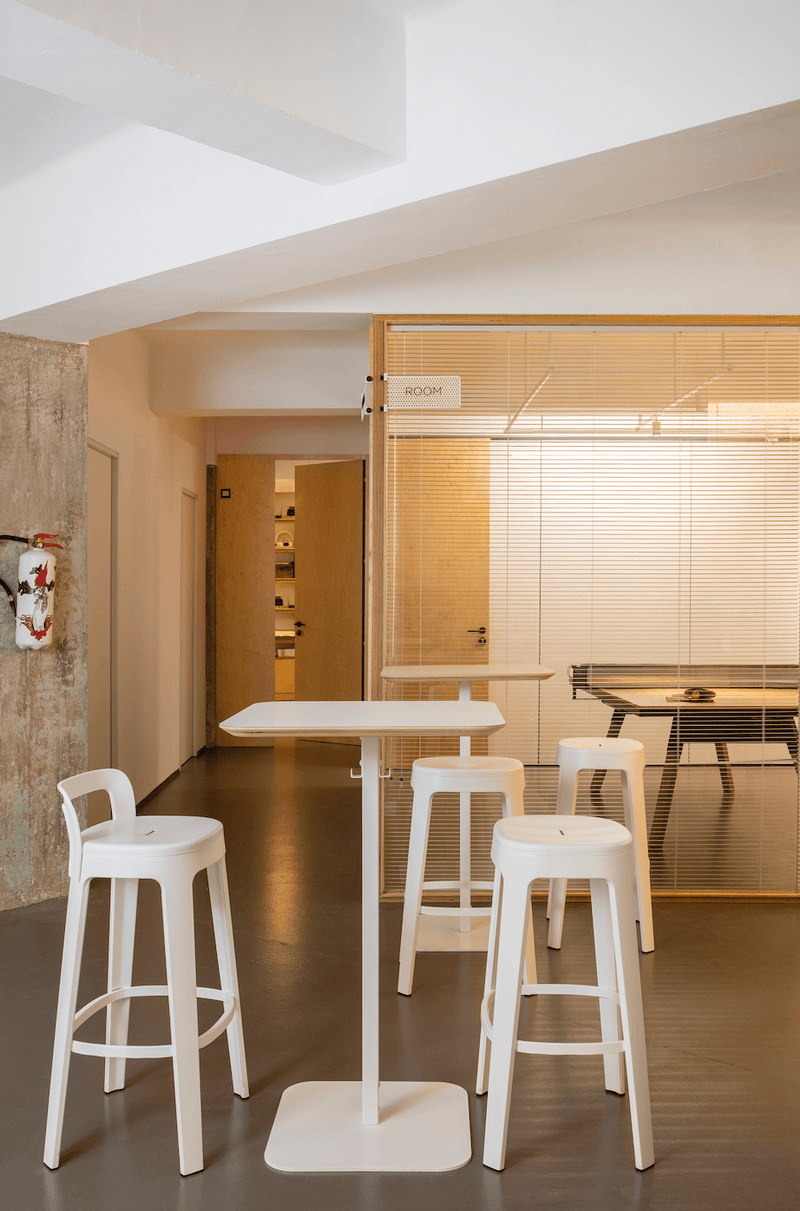 Ombra Bar Stool  RS Barcelona - Stools + Benches + Ottomans - Add Backrest - Green - HORNE