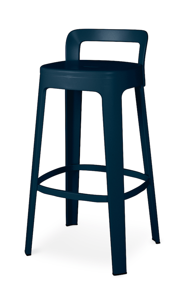 Ombra Bar Stool  RS Barcelona - Stools + Benches + Ottomans - Add Backrest - Green - HORNE