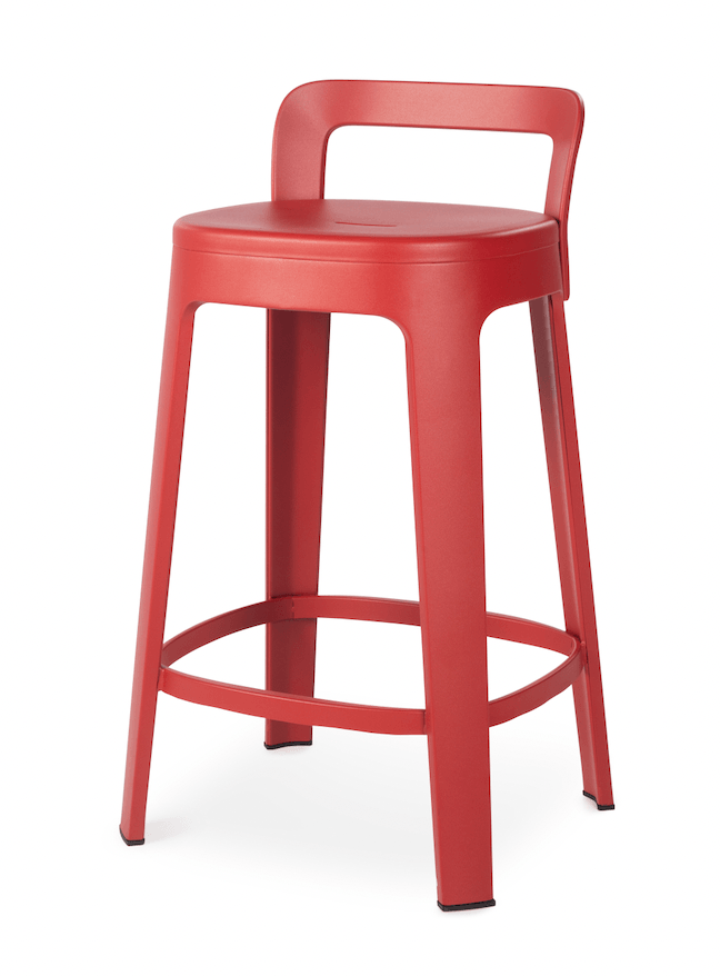 Ombra Counter Stool - RS Barcelona - Stools + Benches + Ottomans - Add Backrest - Green - HORNE