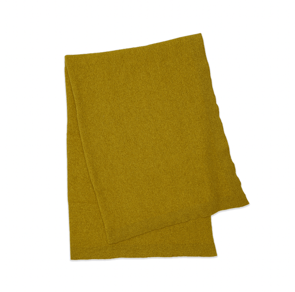 Open Box - Simple Knit Oversized Throw - Mustard
