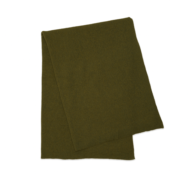 Open Box - Simple Knit Oversized Throw - Olive