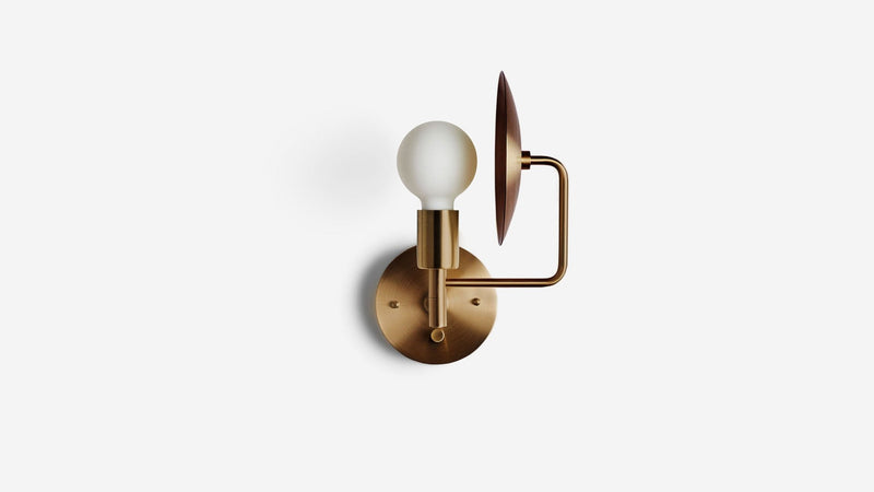 Orbit Sconce - Workstead - Wall Sconces - Hardwired - Hewn Brass - HORNE