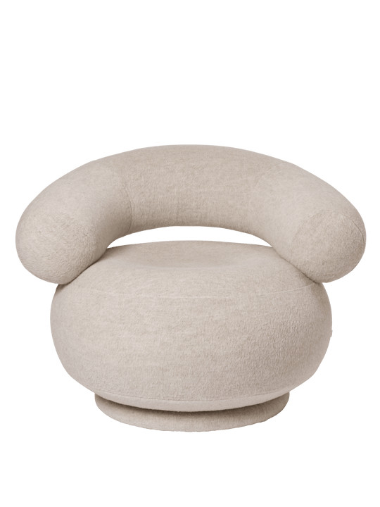 Orbo Lounge Chair Sw. Soft Alpaca CAL117 - Default Title - Ferm Living