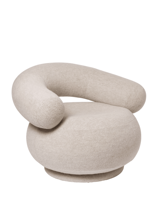 Orbo Lounge Chair Sw. Soft Alpaca CAL117 - Default Title alternate view - Ferm Living