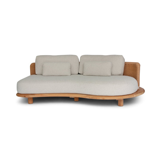 Orosei Modular Sofa - BETACO Sofas - Modular 2-Seater Sofa - Left / Bronze Rope / Teak / Cico 271 - HORNE