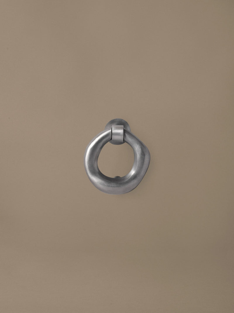 Orrith Door Knocker - Brushed Aluminium - Ferm Living Storage + Organization - HORNE