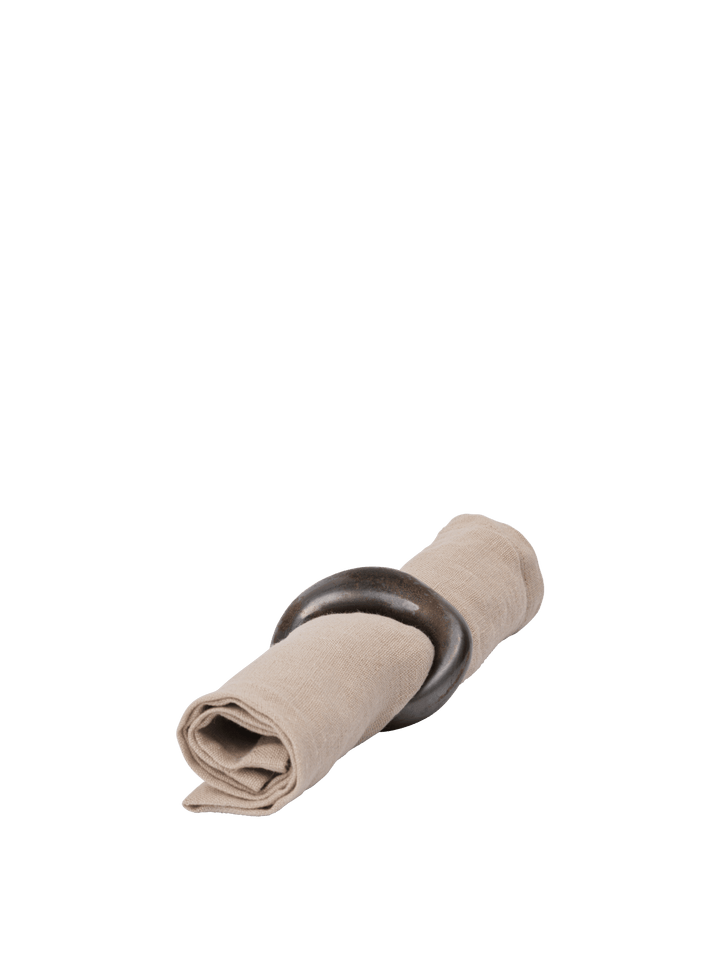 Orrith Napkin Rings - Set of 4 - Ferm Living Kitchen Tools - Rustic Bronze - HORNE