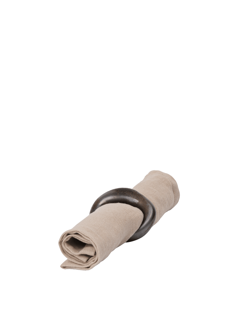 Orrith Napkin Rings - Set of 4 - Ferm Living Kitchen Tools - Rustic Bronze - HORNE