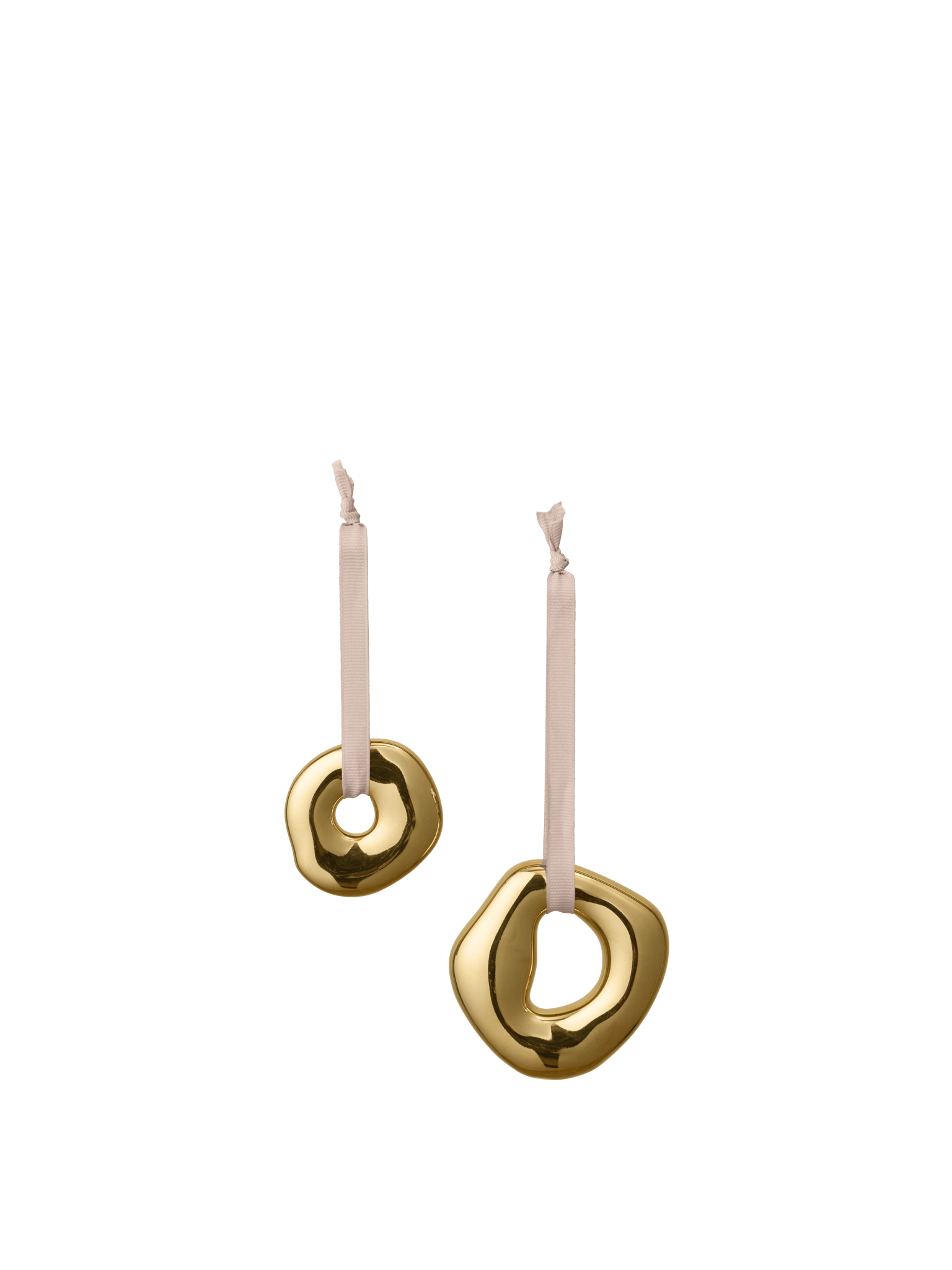 Orrith Ornaments - Set of 2 - Brass Finish - Ferm Living