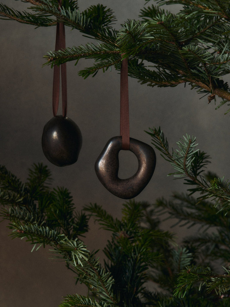 Orrith Ornaments - Set of 2 - Ferm Living Decor - Rustic Bronze - HORNE
