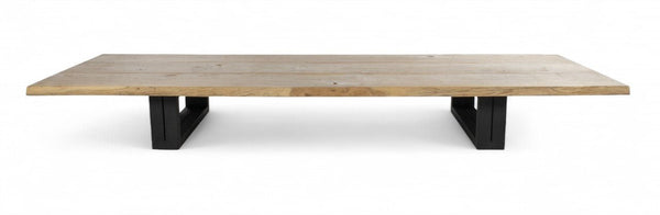 Otranto Coffee Table - BETACO Tables + Desks - 102.3"W / Black Aluminum / Teak - HORNE
